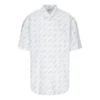 Camisa con logotipo por toda la prenda «Blanco Negro» 534332TBL969040