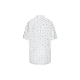 Camisa con logotipo por toda la prenda «Blanco Negro» 534332TBL969040