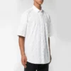 Camisa con logotipo por toda la prenda «Blanco Negro» 534332TBL969040