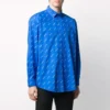 Camisa con logotipos por toda la prenda «Azul y blanco» 534333TBL967560