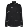 Camisa de algodón con estampado de logotipo «Negro» 662983TOL651070