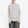 Camisa de algodón, corte grande, «Cement Grey» 681688TKM102967