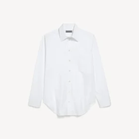 Camisa de corte regular para hombre en blanco
