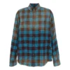 Camisa de franela a cuadros de manga larga y corte oversize «Blue Red» 715030TMM116305