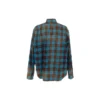 Camisa de franela a cuadros de manga larga y corte oversize «Blue Red» 715030TMM116305