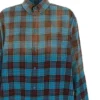 Camisa de franela a cuadros de manga larga y corte oversize «Blue Red» 715030TMM116305
