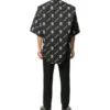 Camisa de manga corta con espalda cuadrada Balenciaga x WFP «Negro Blanco» 602026TIL251070