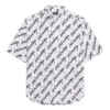 Camisa de manga corta con garabatos por toda la prenda «Blanco Negro» 681702TLLJ49040
