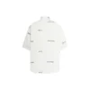 Camisa de manga corta con logo por toda la prenda «Blanco Negro» 681702TOL659040