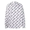 Camisa de manga corta con logotipo garabateado, corte amplio «Blanco» 662983TLLJ49040