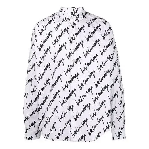 Camisa de manga corta con logotipo garabateado, corte amplio «Blanco» 662983TLLJ49040