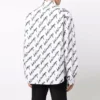Camisa de manga corta con logotipo garabateado, corte amplio «Blanco» 662983TLLJ49040