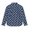 Camisa de manga corta con logotipo garabateado, corte amplio «Midnight Blue» 662983TLLJ48502