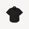 Camisa de manga corta de trabajo para hombre en negro Camisa de manga corta de trabajo para hombre en negro