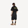 Camisa de manga corta de trabajo para hombre en negro Camisa de manga corta de trabajo para hombre en negro