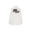 Camisa de manga larga BB con diseño dibujado a mano, estilo oversize «Blanco» 725722TYB189000