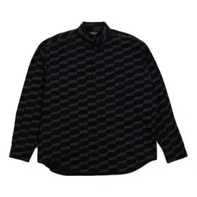 Camisa de manga larga con botones y BB Monogram «Negro» 662983TML361269
