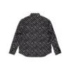 Camisa de manga larga con estampado de logotipos «Negro» 662983TNLL11070