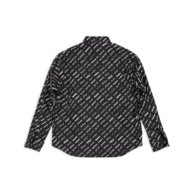 Camisa de manga larga con estampado de logotipos «Negro» 662983TNLL11070