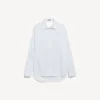 Camisa de mujer con espalda drapeada en blanco