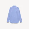 Camisa de popelín a rayas para mujer en azul/azul marino