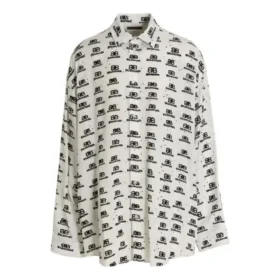 Camisa de popelín BB Icon «Blanco Negro» 733755TNL889040