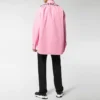 Camisa de popelín de algodón con logo en la espalda «Pink» 556878TEM095630