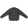 Camisa híbrida con cuello en V «Negro antracita y blanco» 704271T41301163