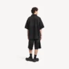 Camisa híbrida de Denim de manga corta para hombre «The Door» en negro Camisa híbrida de Denim de manga corta para hombre «The Door» en negro