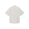 Camisa holgada de algodón de manga corta para hombre de Balenciaga, gris 664627TKM102967