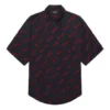 Camisa minimalista de manga corta «Black Red» 658841TKO521076