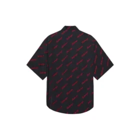 Camisa minimalista de manga corta «Black Red» 658841TKO521076