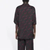 Camisa minimalista de manga corta «Black Red» 658841TKO521076
