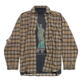 Camisa oversize con capas Paris Liberty «Verde oscuro» 794656TQM202880