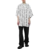 Camisa oversize con logotipo BB «Blanco Negro» 725382TNL889040