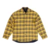 Camisa oversize reversible a cuadros «Amarillo Azul» 720105TNM277660