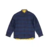 Camisa oversize reversible a cuadros «Amarillo Azul» 720105TNM277660