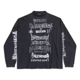 Camiseña de manga larga de metal para hacer tú mismo, corte mediano «Black White» 699191TPVO31569 Camiseña de manga larga de metal para hacer tú mismo, corte mediano «Black White» 699191TPVO31569