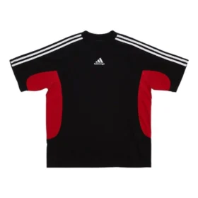 Camiseta Balenciaga x adidas de corte mediano «Black Red» 712401TNVA61003