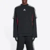 Camiseta Balenciaga x adidas de corte mediano «Black Red» 712401TNVA61003