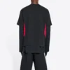 Camiseta Balenciaga x adidas de corte mediano «Black Red» 712401TNVA61003