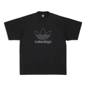 Camiseta Balenciaga x adidas Trefoil «Negro Blanco» 723976TNVN81070