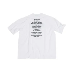 Camiseta Balenciaga x FORTNITE de corte mediano «Blanco» 612966TLVO39040