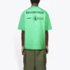 Camiseta Balenciaga x WFP, corte mediano «Green» 612966THV844162