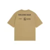 Camiseta Balenciaga x WFP, corte mediano, «Khaki» 612966THV849605