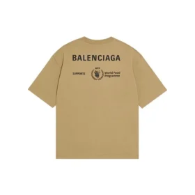 Camiseta Balenciaga x WFP, corte mediano, «Khaki» 612966THV849605