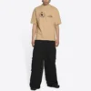 Camiseta Balenciaga x WFP, corte mediano, «Khaki» 612966THV849605