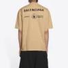 Camiseta Balenciaga x WFP, corte mediano, «Khaki» 612966THV849605