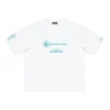Camiseta Balenciaga x WFP, corte mediano «White» 612966TMVL29086