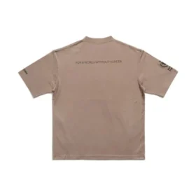 Camiseta Balenciaga x WFP de corte mediano «Beige» 612966TMVL27761